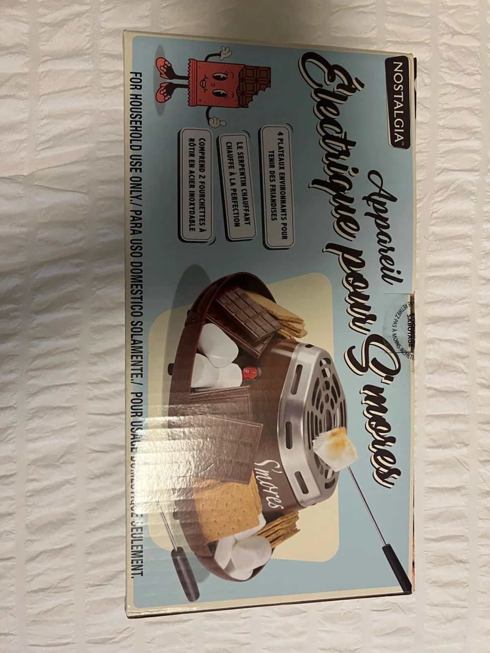 Nostalgia Light Blue Electric S'mores Maker
